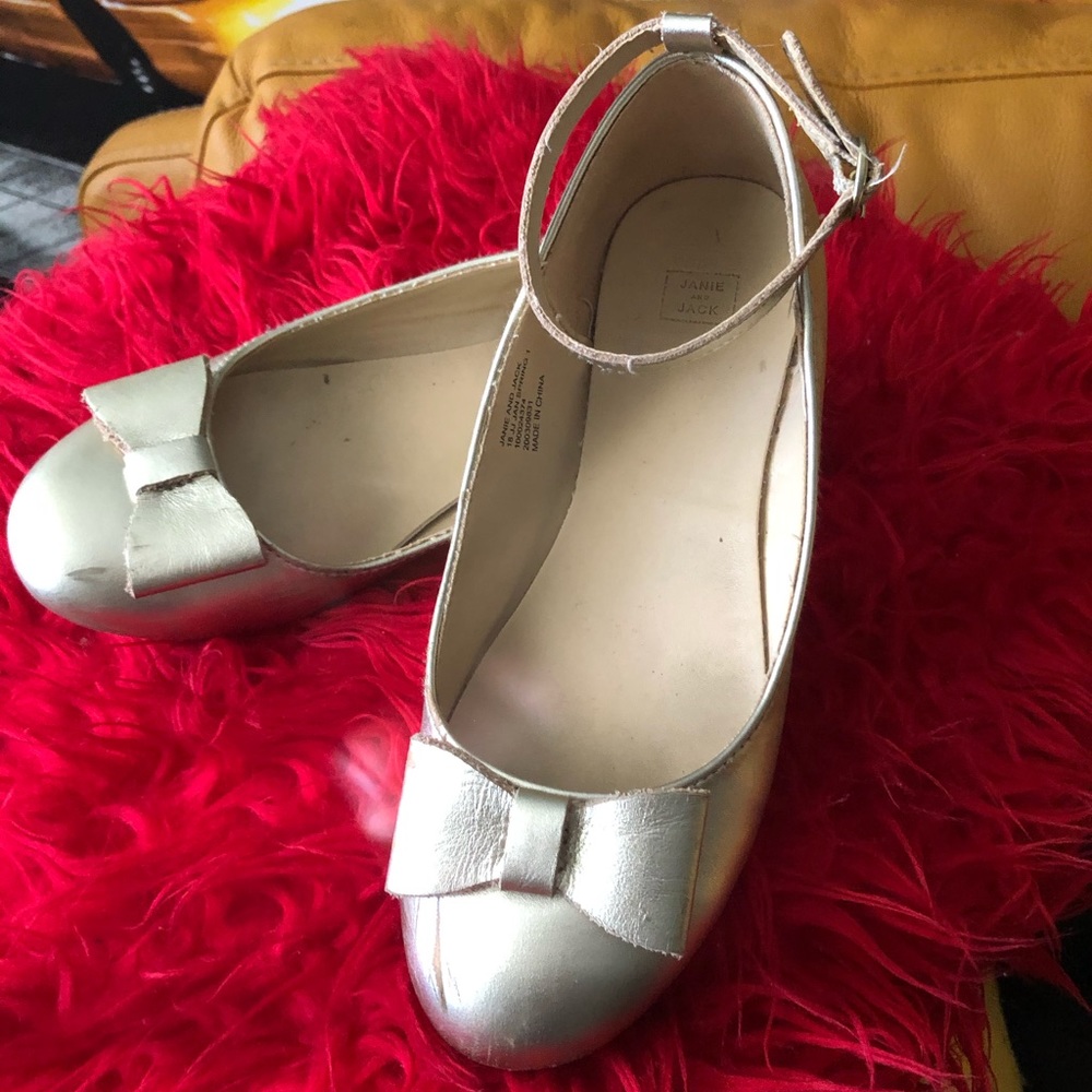 Janie and Jack. Gold shoes. For holidays.